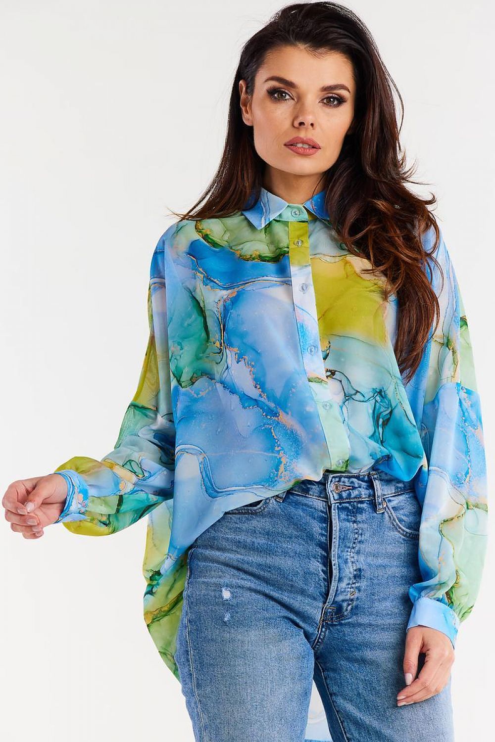 Long sleeve shirt model 196618 awama