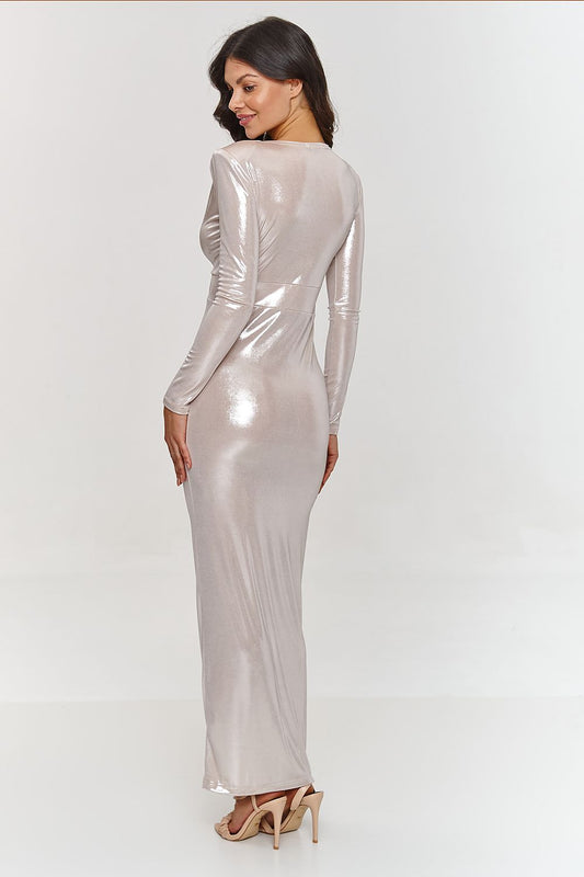 Long dress model 209575 Makadamia