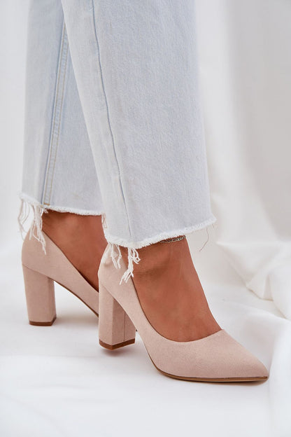 Block heel pumps Step in style