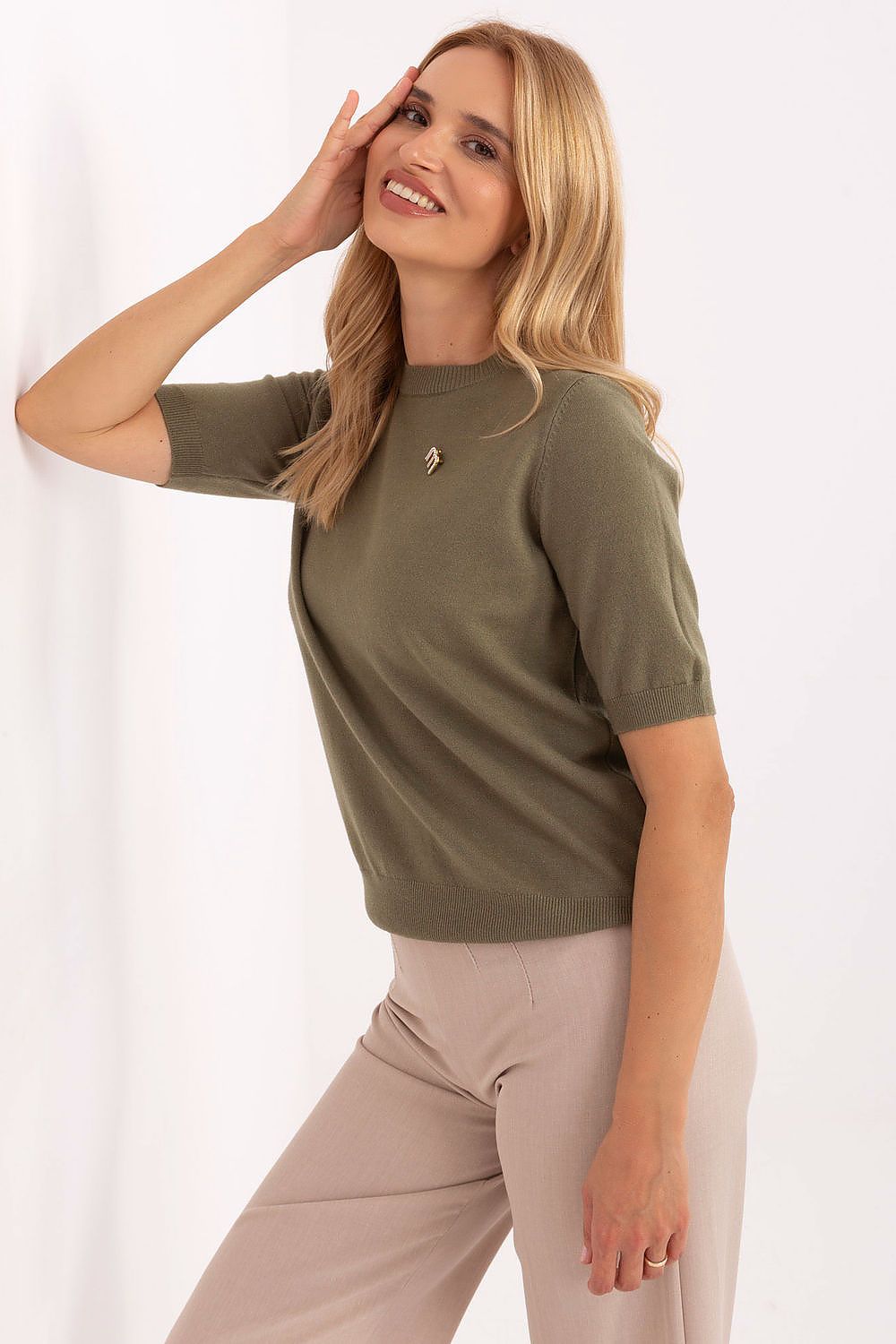  Short sleeve sweater model 216853 Factory Price 